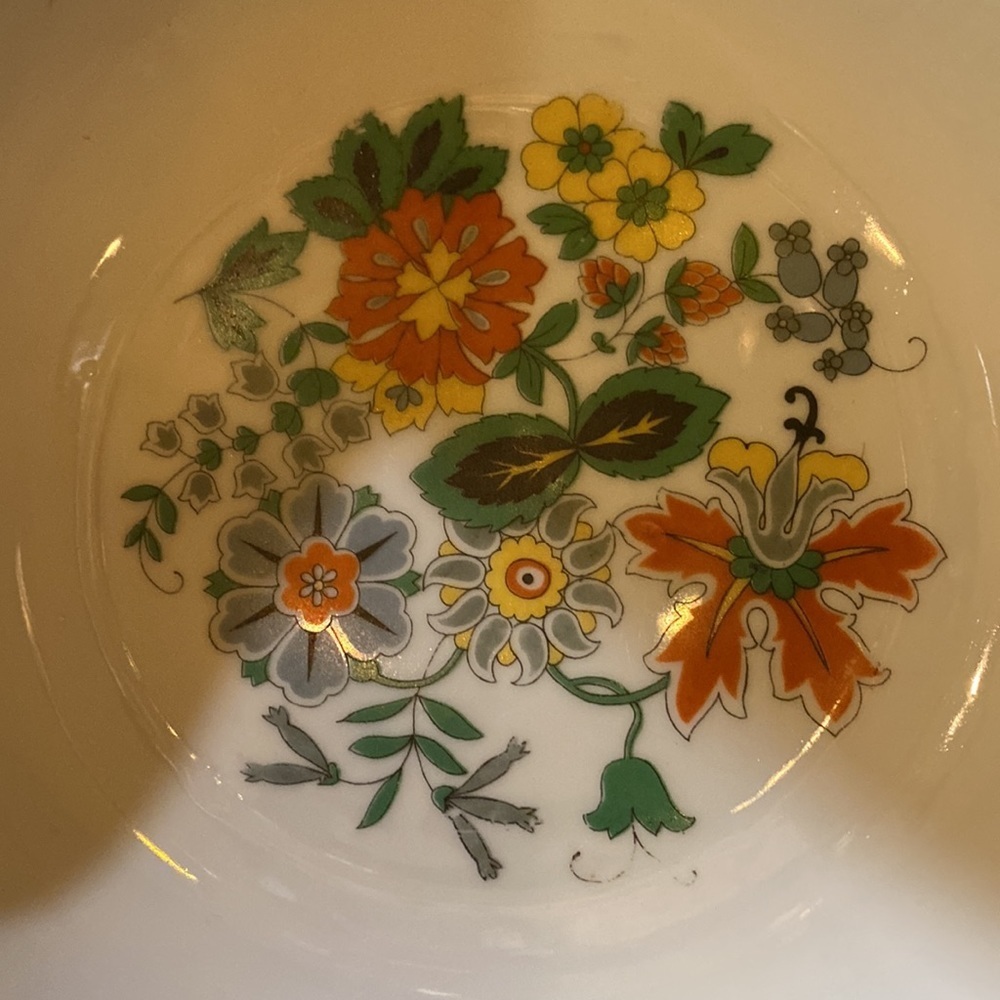 German porcelain serving plate and bowls set of 7 - Picture 3 of 6